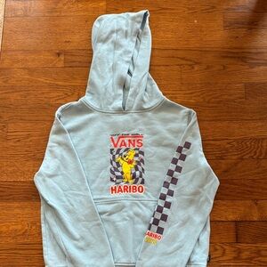 Vans Light Blue Kids Hoodie with Haribo Graphic